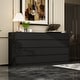 preview thumbnail 19 of 30, Modern 12-Drawer Bedroom Dresser - Sleek Storage Chest, White or Black