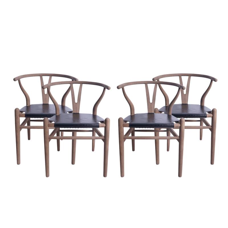 Gessford Ash Wood Dining Chairs (Set of 4) by Christopher Knight Home