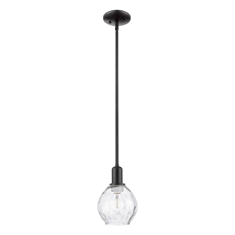 Innovations Lighting Endless Possibilities Arcadia - Waverly - 1 Light 6" Stem Hung Mini Pendant - Matte Black