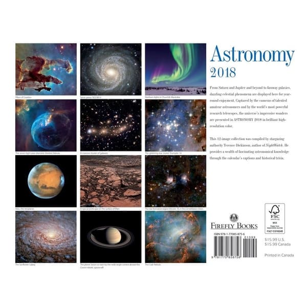 Shop Astronomy Wall Calendar Astronomy By Firefly Books Ltd