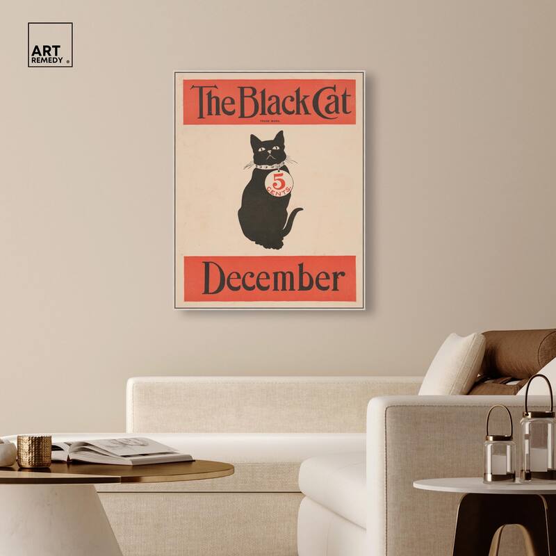 The Black Cat December 1890 Canvas by Art Remedy