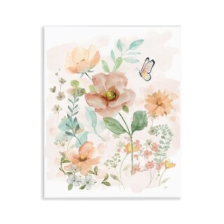 Stupell Blush Cottage Blossoms Wall Plaque Art Design By Nan - Bed Bath ...