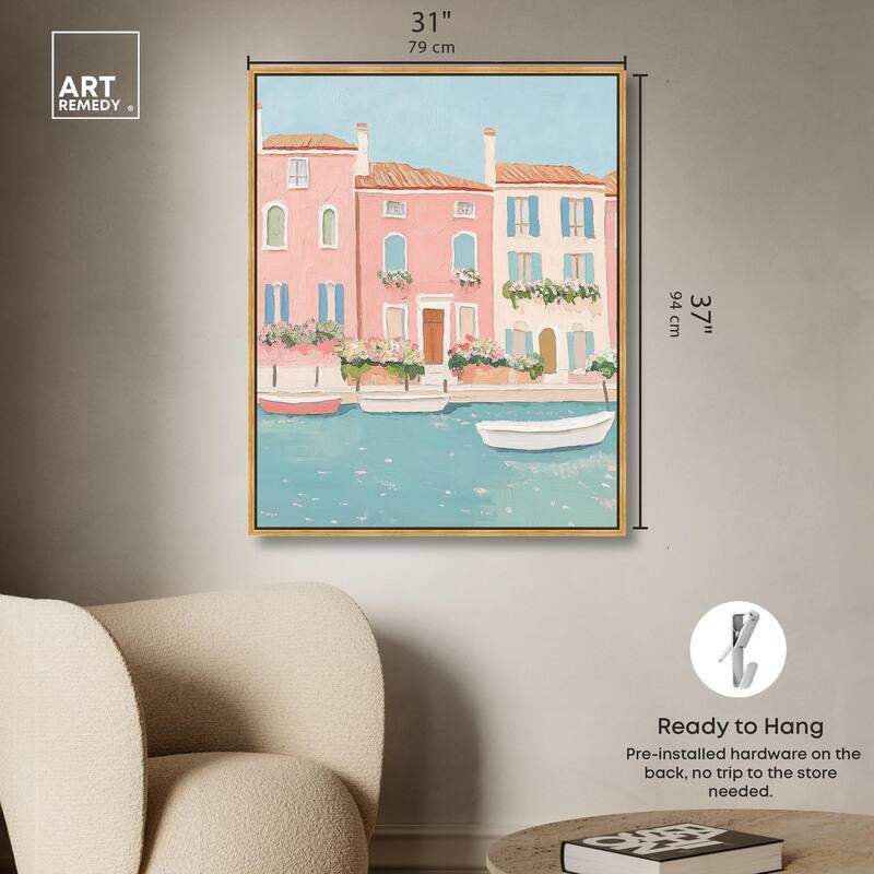 Adrift in Venice Canvas by Art Remedy