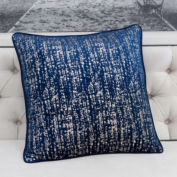 Blue silver on sale throw pillows