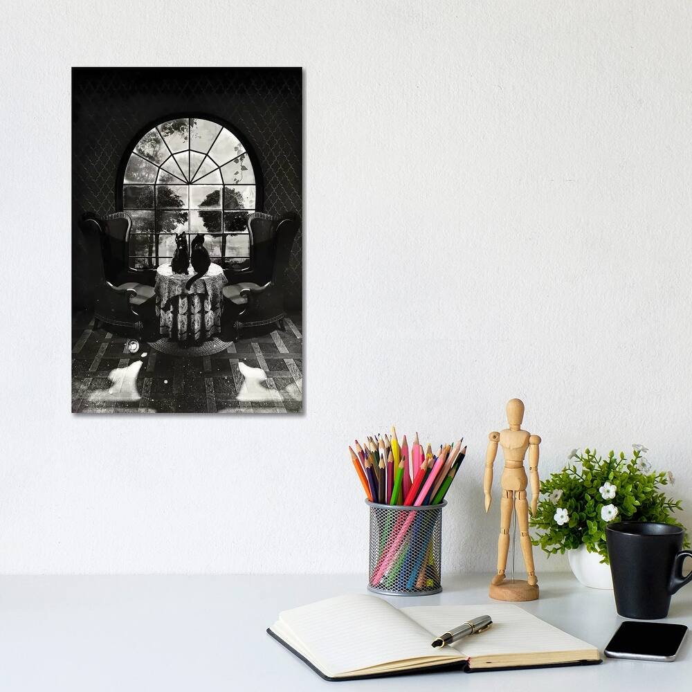 iCanvas "Room Skull B/W" by Ali Gulec Canvas Print