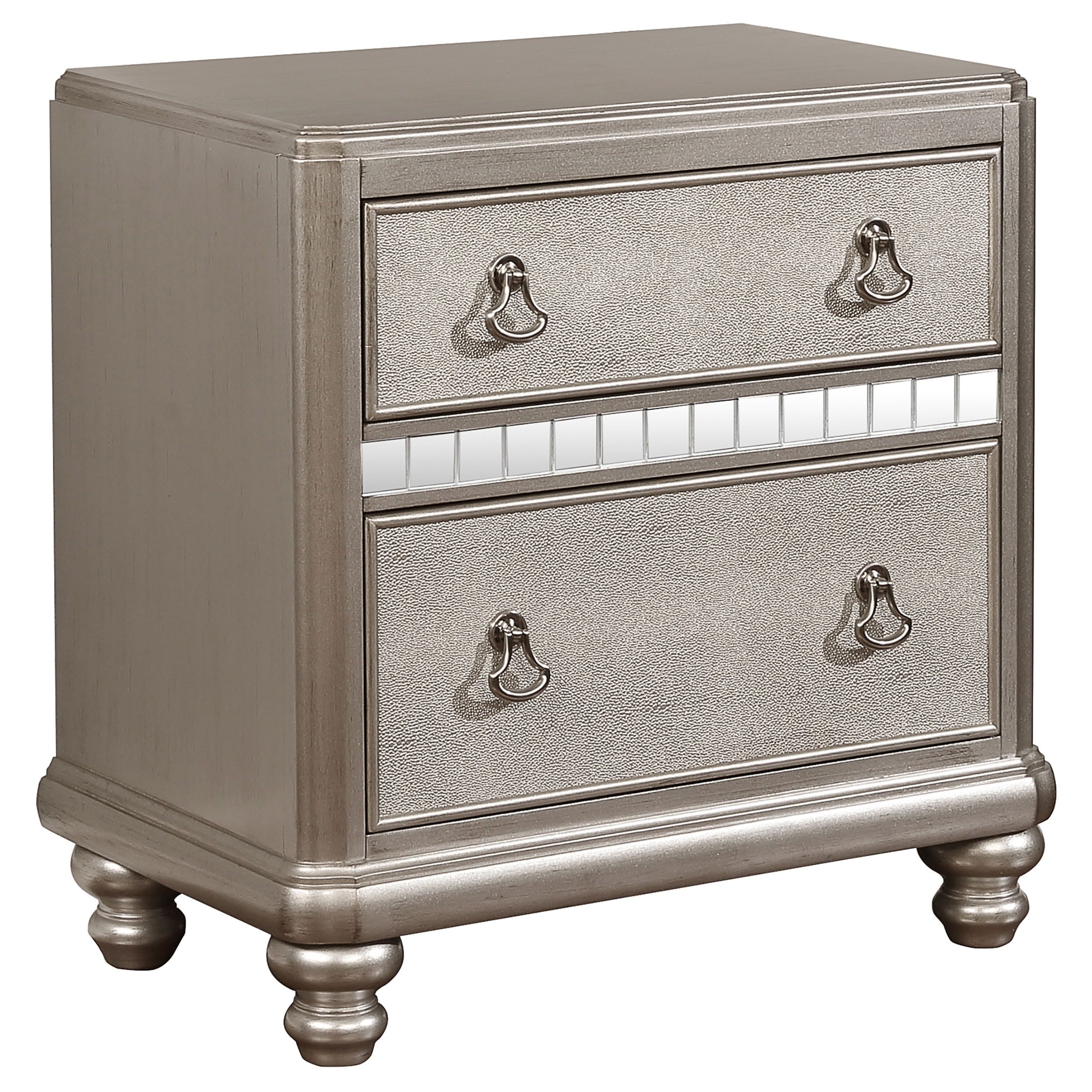 Cheap silver nightstand top