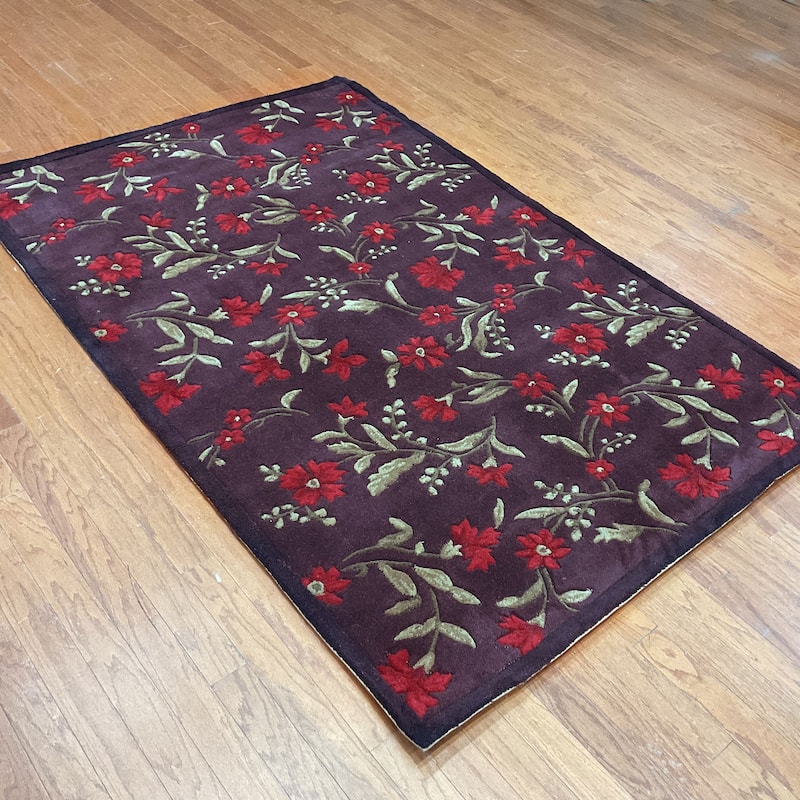 HERAT ORIENTAL Handmade Tibetan Wool Rug - 5' x 8'