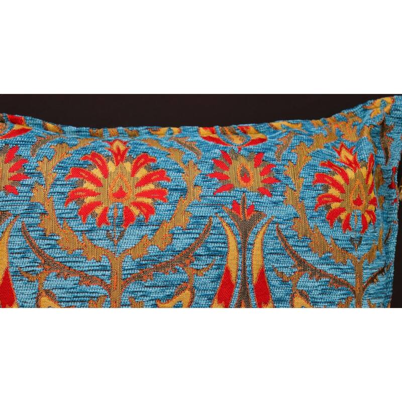Suzani Tulip Chenille Turkish Decorative Pillow