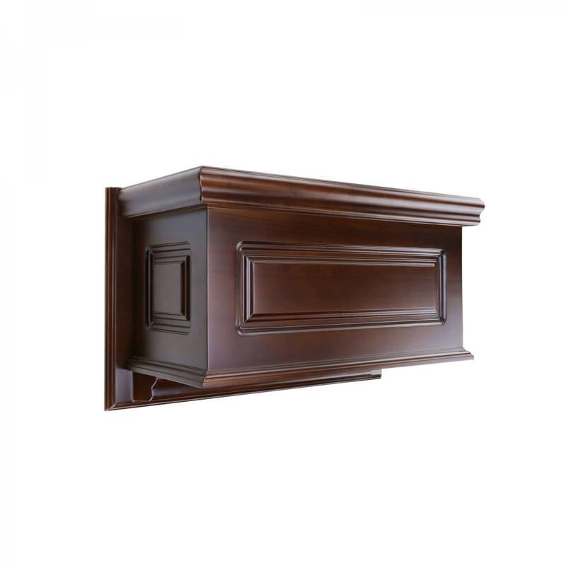 Dark Oak Wood Raised Panel Tank For High Tank Toilet Renovators Supply
