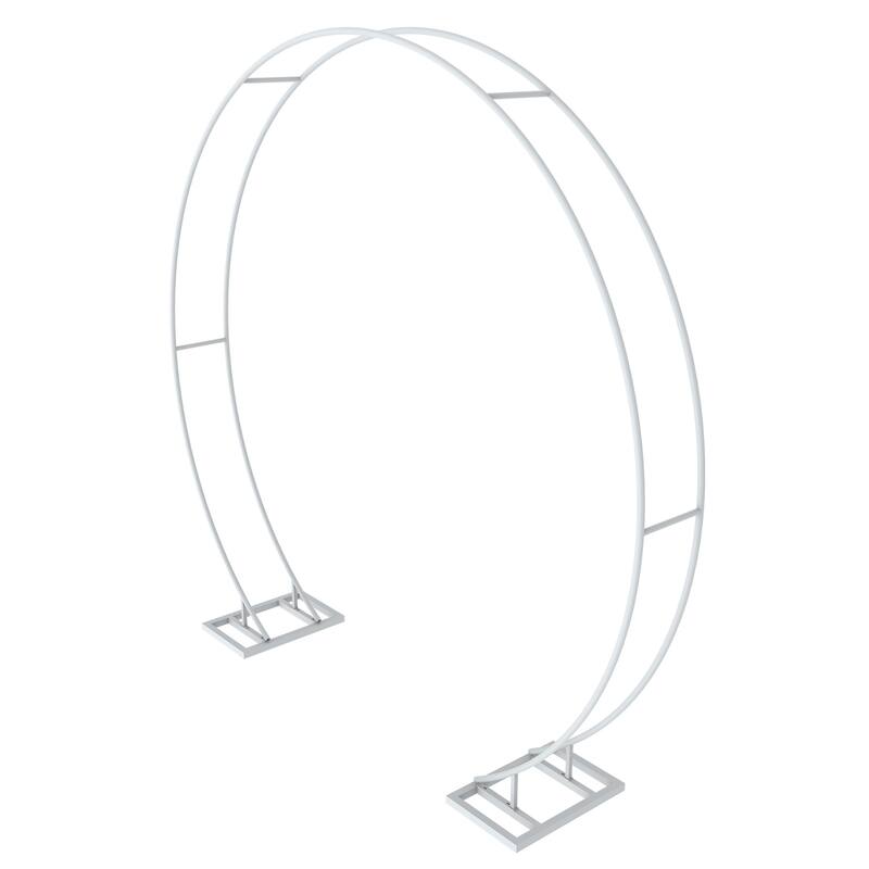 Heavy Duty Round Wedding Arch Metal Backdrop Stand