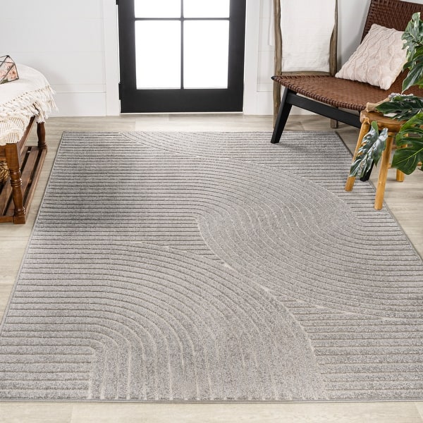 slide 2 of 124, JONATHAN Y Odense Minimalist Curve Geometric Area Rug