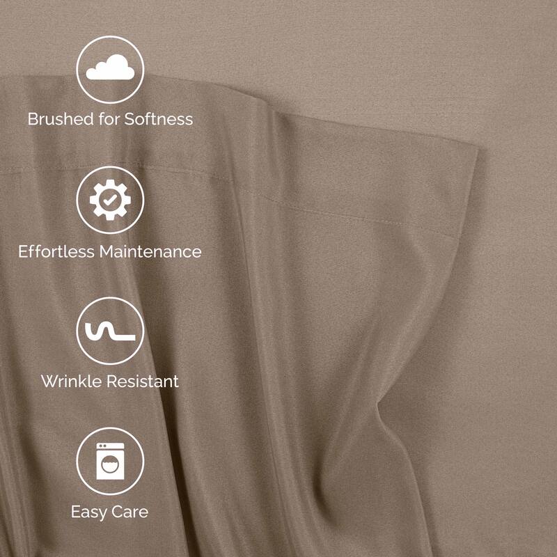 Martex Easy Living Brushed Microfiber Soft Wrinkle Resistant Sheet Set