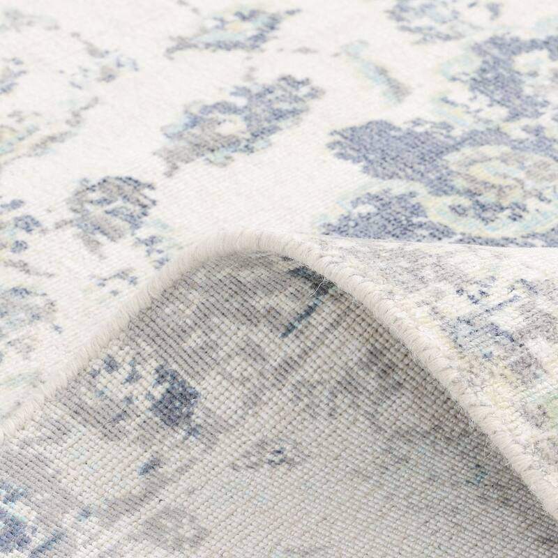 Overton Handmade Modern Contemporary Floral Area Rug