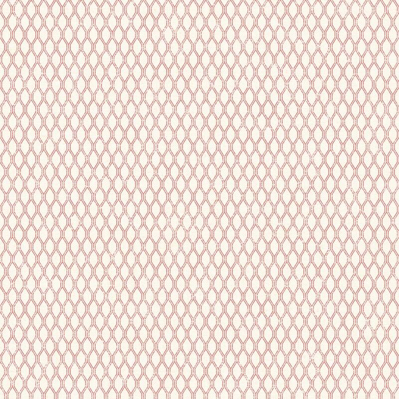Galerie Wallcoverings Small Prints Geometric Double Links Non-woven Matte Wallpaper Roll - 33-feet long x 21-inches wide - Cranberry