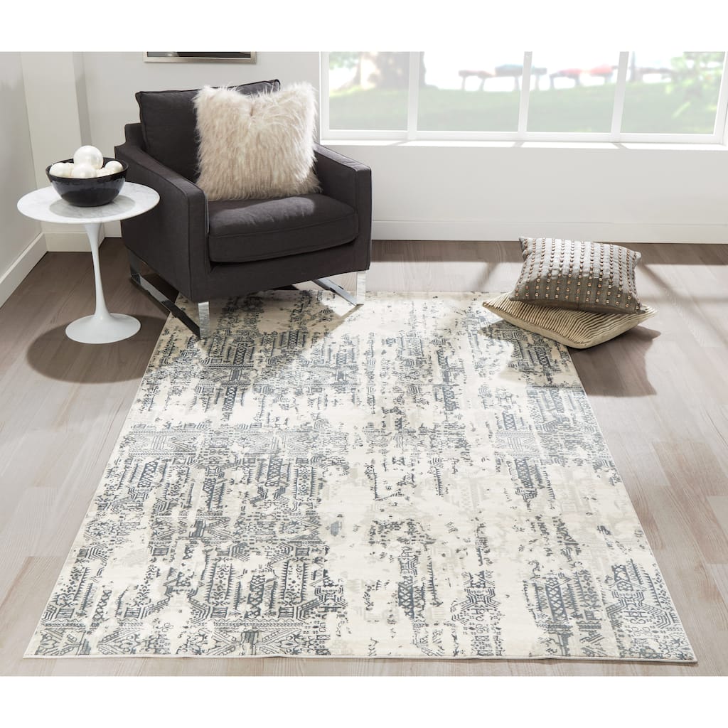 Momeni Genevieve Transitional Abstract Geometric Polyester Area Rug