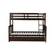 preview thumbnail 6 of 10, Detachable Rubber Wood Twin Over Full Bunk Bed with Trundle,Convertible Ladder and Guardrail