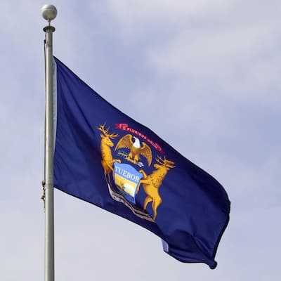 3'x5' State of Michigan Outdoor Nylon Flag