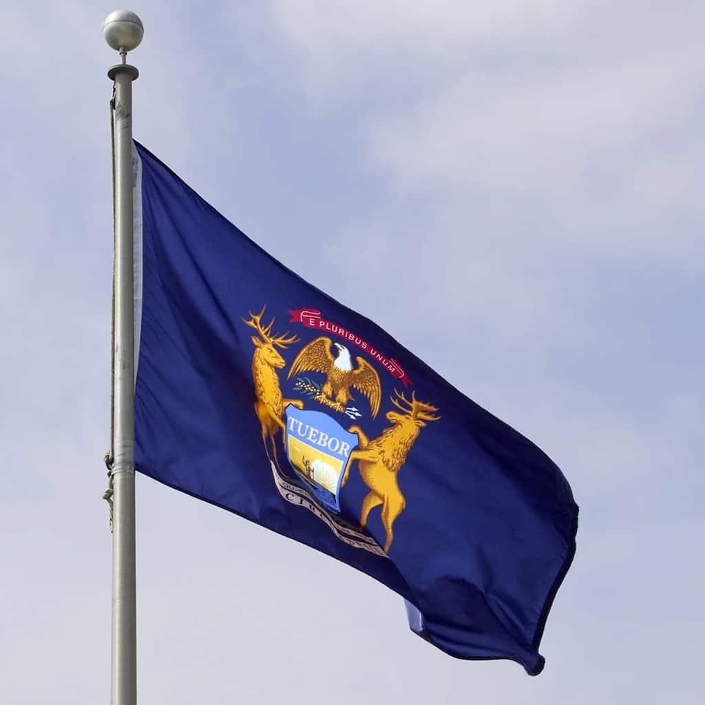 3'x5' State of Michigan Outdoor Nylon Flag