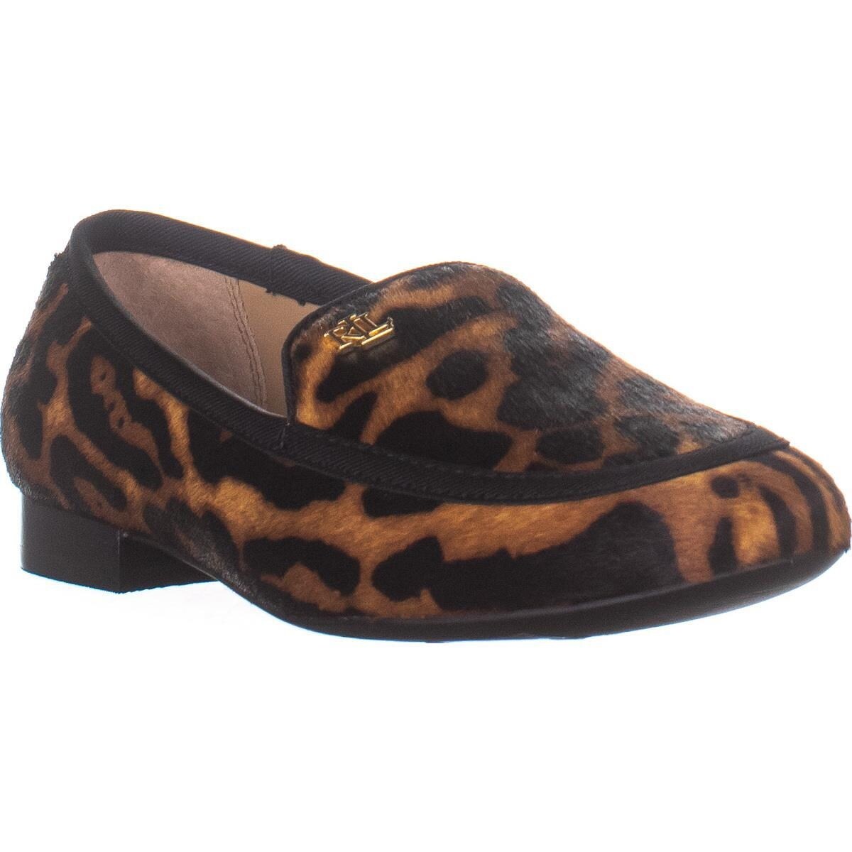 ralph lauren leopard loafers