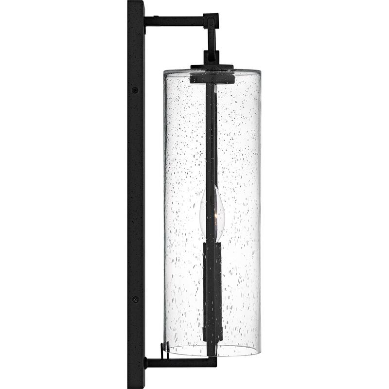 Redan 1-Light Stone Black Outdoor Wall Lantern