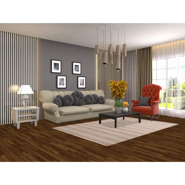 All-Over Checkered Moroccan Area Rug Handmade Wool Carpet - 4'11"x 7'6"