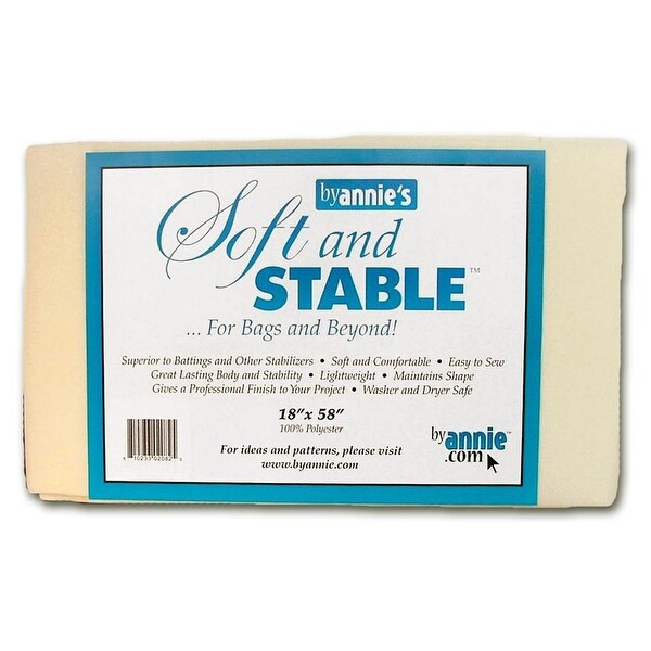 BY ANNIE PBASS2018 SOFT AND STABLE 100 POLY 18X58 WHITE
