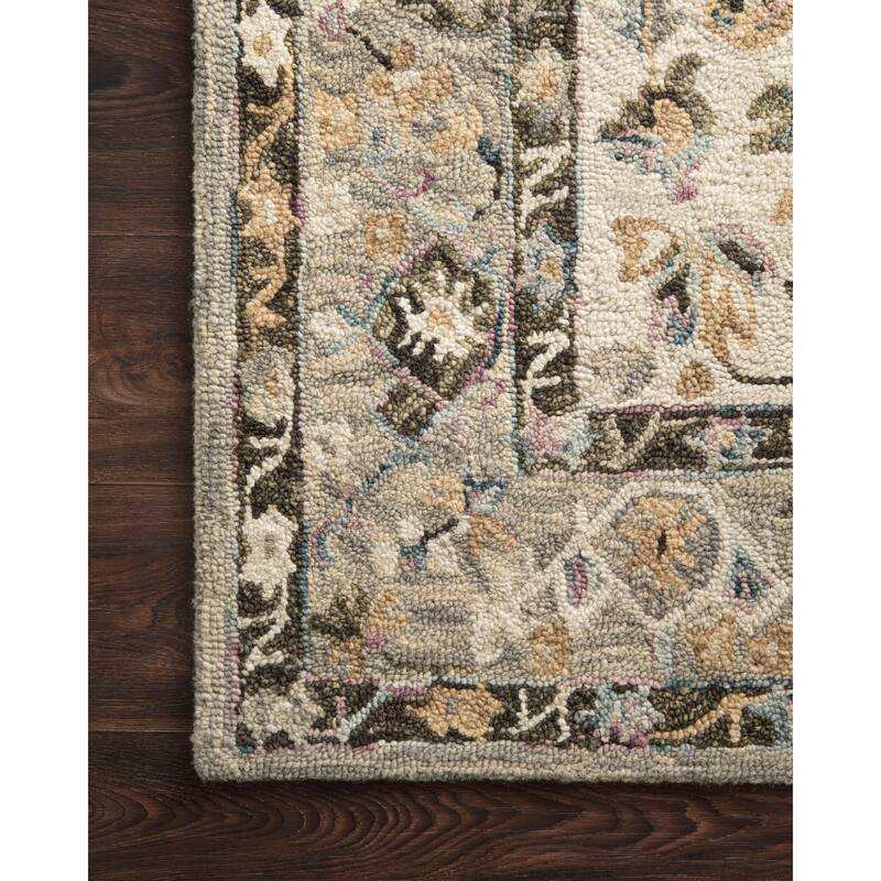 Alexander Home Karrie Hand-hooked Bordered Wool Area Rug