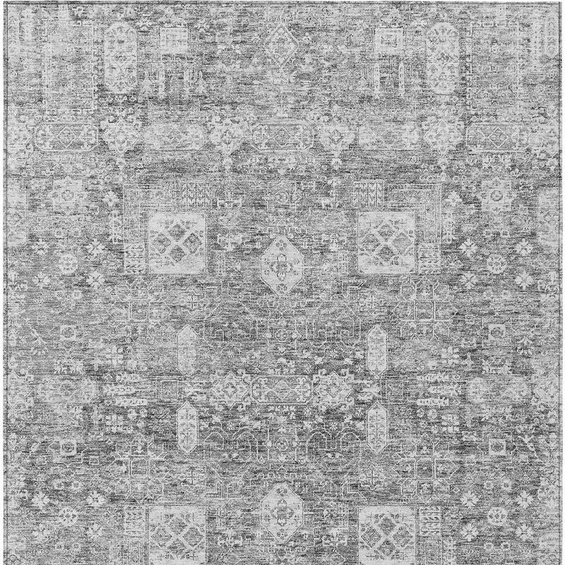HomeRoots Oriental Transitional Rectangle Outdoor Rug