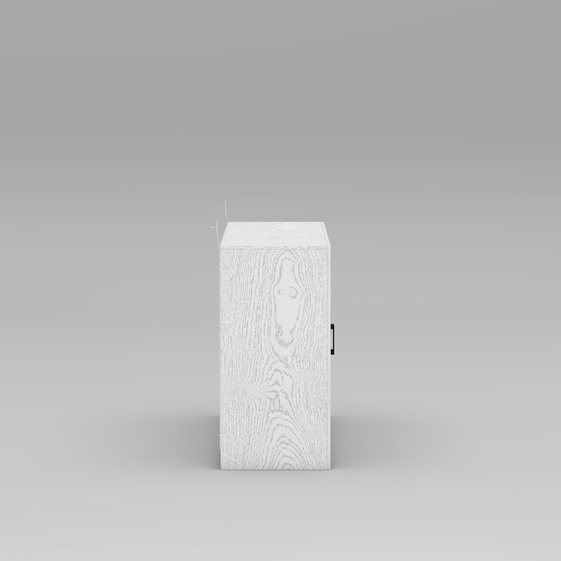 Acrylic Doors Creative White/Brown Buffet Sideboard Bookcase Accent Storage Cabinet: Elegant Storage with Rich Wood Grain Finish