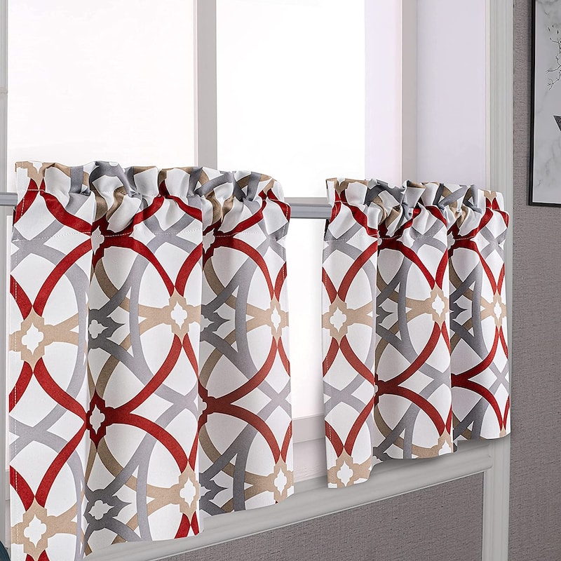 DriftAway Alexander Spiral Geo Trellis Pattern 3 Pieces Kitchen Set