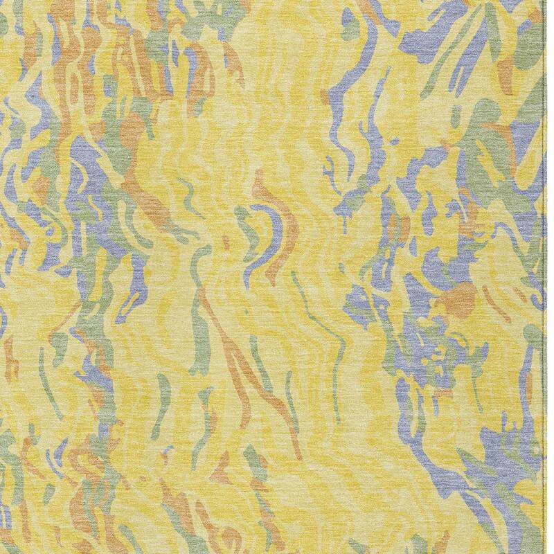 HomeRoots Abstract Transitional Rectangle Outdoor Rug