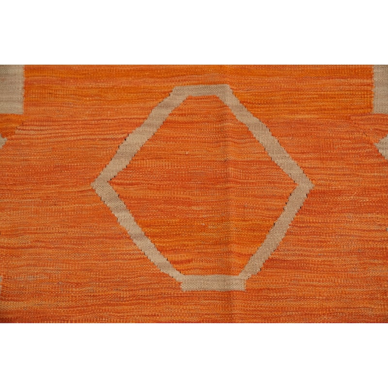 Hand Woven Southwestern Wool Beige Geometric Area Rug - 12' 10'' X 10' 3''