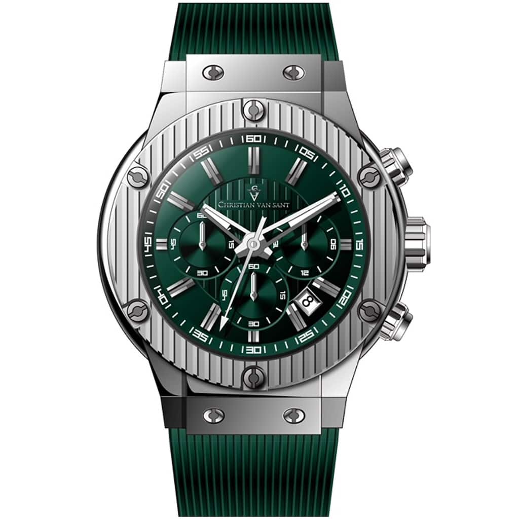 Christian Van Sant Men's Monarchy Green Dial Watch - CV8143 - 6 (36)
