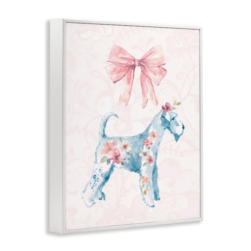 Stupell Pastel Dog Glam Details Framed Giclee Art Design By Carol Robinson