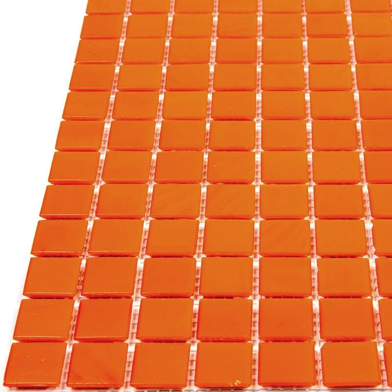Apollo tile 12" x 12" Dune Glossy Scarlet Red Glass Tile (20 sq ft/case) - 20 Pack