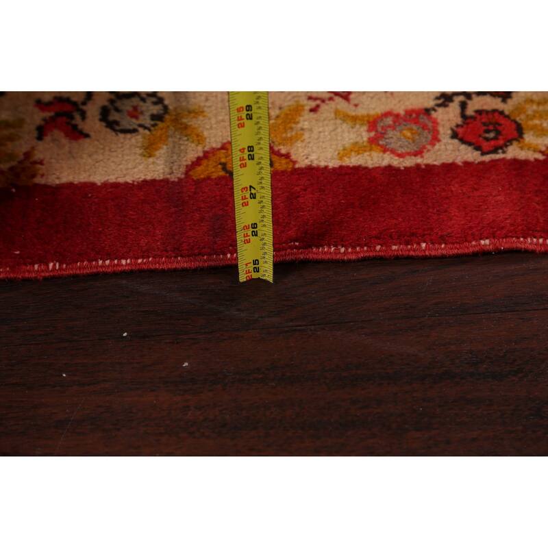 Antique Floral Kerman Persian Area Rug Hand-knotted Wool Carpet - 3'4" x 6'4"