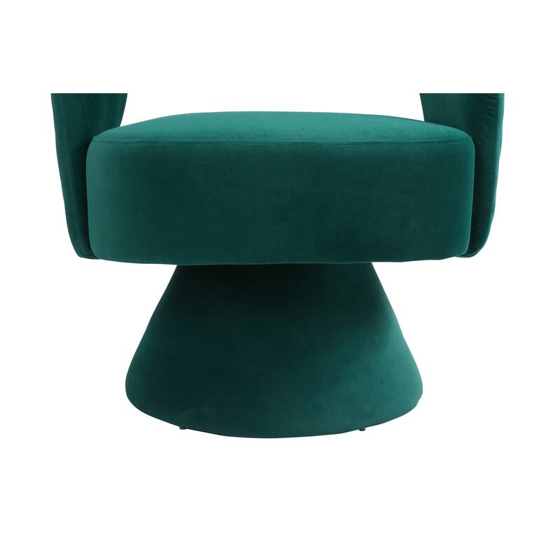 Swivel Accent Chair Armchair, Round Barrel Chair in Fabric for Living Room Bedroom