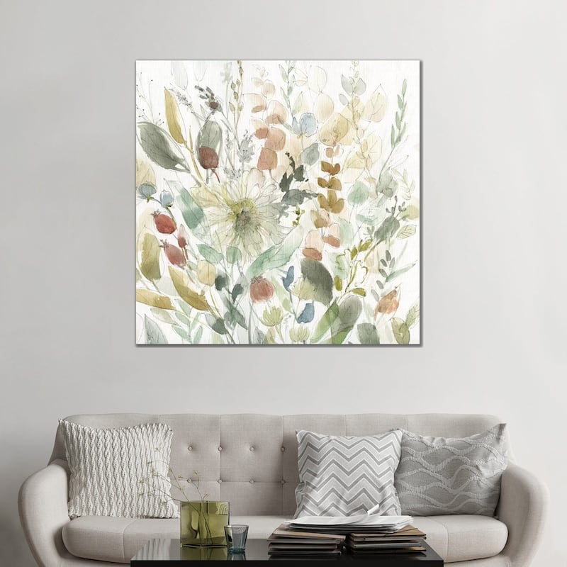 iCanvas "Linen Wildflower Garden" by Carol Robinson Canvas Print