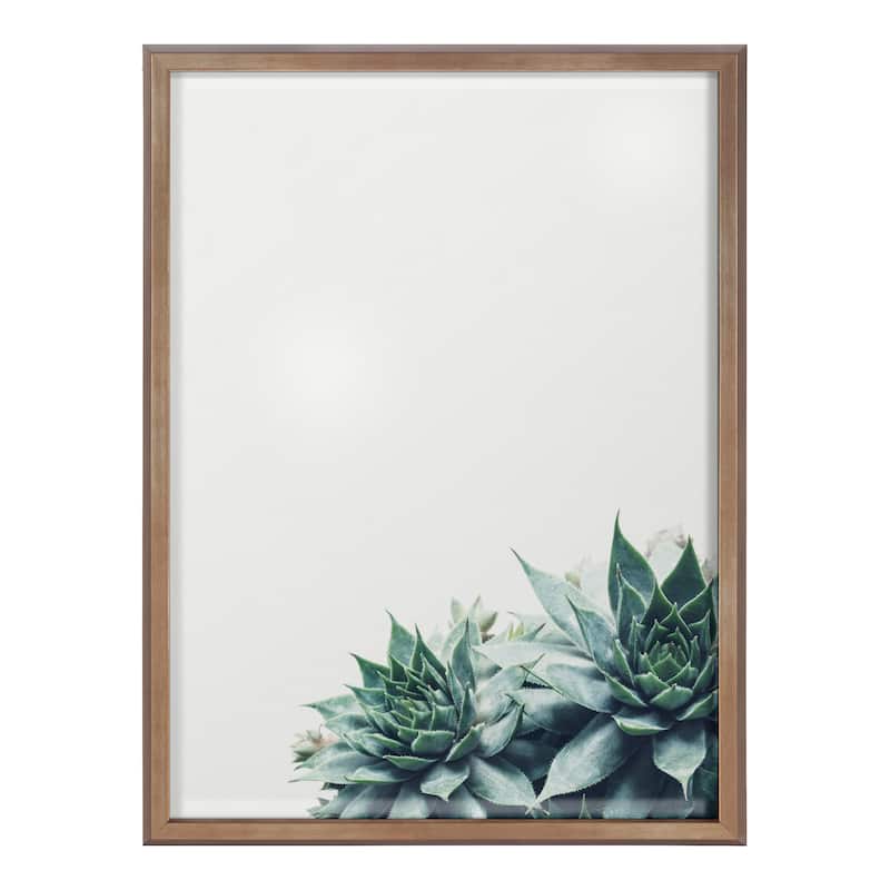 Kate and Laurel Blake Ever Green Framed Printed Glass by F2Images - 18x24