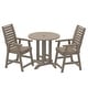 preview thumbnail 1 of 3, HIGHWOOD PROFESSIONAL Three-Piece Outdoor Dining Set Woodland Brown