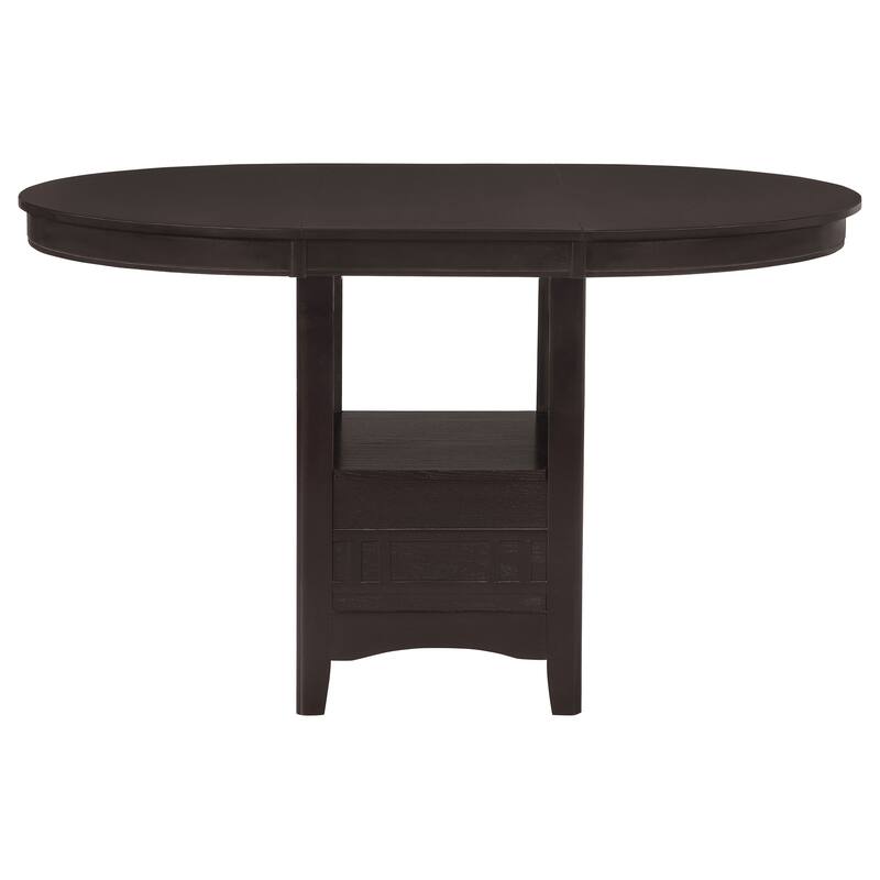 Coaster Furniture Lavon Oval Counter Height Table Brown - 42.00'' - 60.00'' x 42.00'' x 36.25''