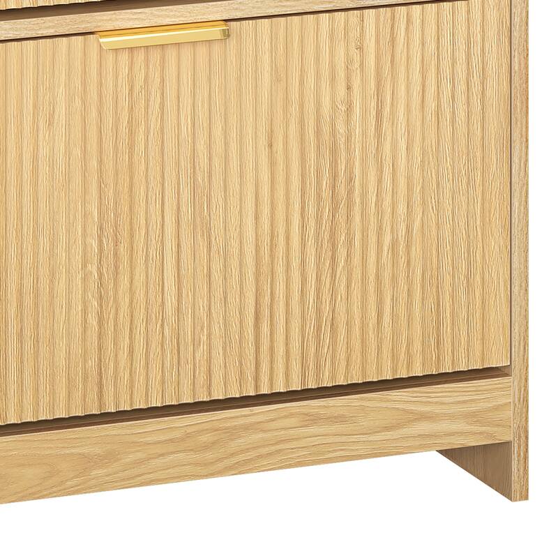 Moasis Shoe Cabinet Organizer with Air-Purifier and 2 Flip Drawer