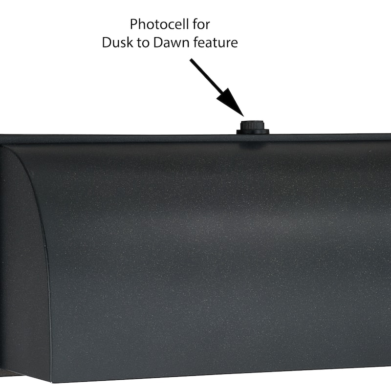 Walsh 2 Light Dusk to Dawn Bronze ADA Dark Sky Outdoor Wall Lantern - 12-in W x 4.75-in H x 4-in D