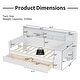 preview thumbnail 23 of 34, Twin Size Daybed All in One Daybed with Shelves Desk Drawers