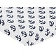 preview thumbnail 3 of 4, Navy Blue White Anchors Boy Girl Fitted Crib Sheet - Nautical Theme Ocean Sailboat Marine Sailor Anchor Unisex Gender Neutral