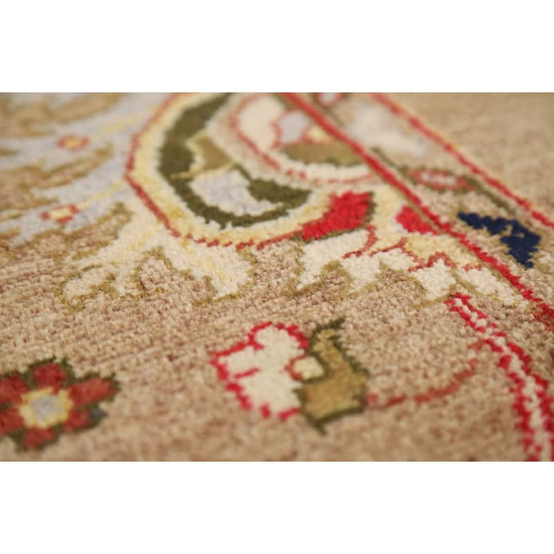Vegetable Dye Floral Ziegler Oriental Foyer Rug Handmade Wool Carpet - 3'3" x 4'10"