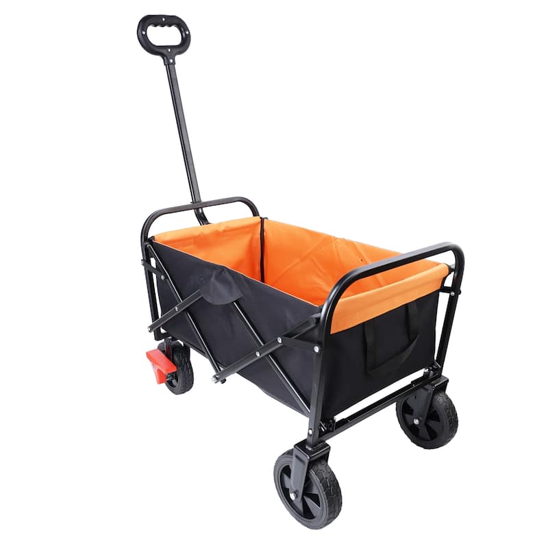 Mini Folding Wagon Garden Shopping Beach Cart