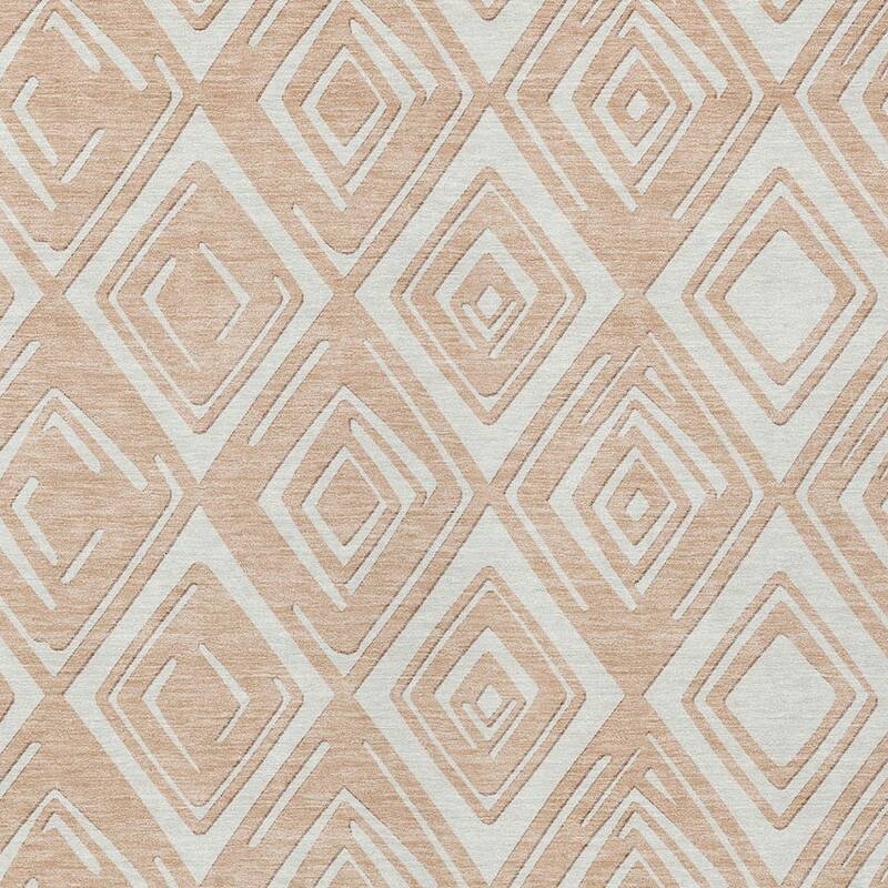 HomeRoots Geometric Transitional Rectangle Outdoor Rug