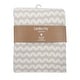 preview thumbnail 4 of 2, Lambs & Ivy Signature Separates Taupe/White Chevron Chenille Soft Baby Blanket