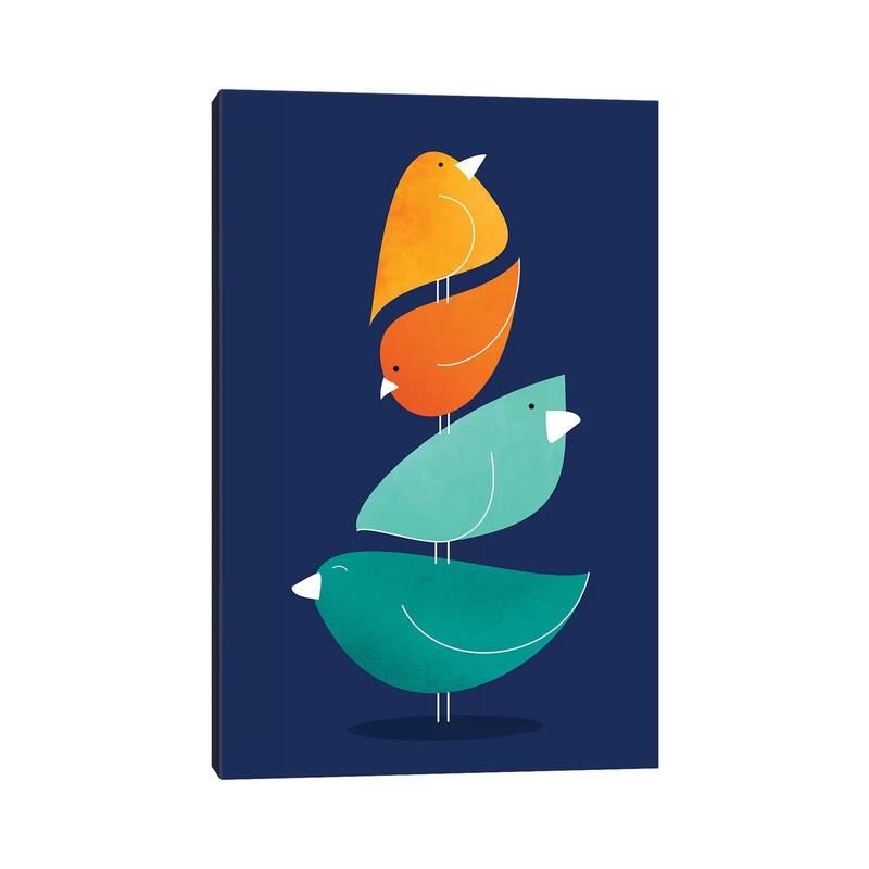 iCanvas "Bird Stack I" by Modern Tropical Canvas Print